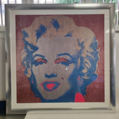 Quadro con cornice poster Marilyn Monroe 126x126 cm