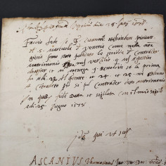 Originale certificato di matrimonio anno 1578 2