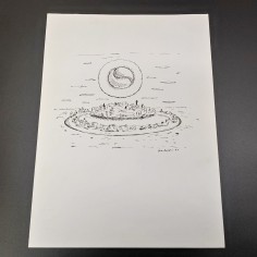 Walter Mac Mazzieri disegno a china su carta 1995 - 24x33 cm 2