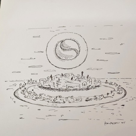 Walter Mac Mazzieri disegno a china su carta 1995 - 24x33 cm