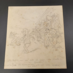 Disegno originale matita su carta Mario Molinari 1932