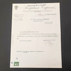 Aeroplani CAPRONI lettera accompagno documentazione Caproni 100 2