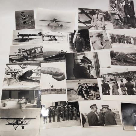 Lotto di 30 fotografie originali tema aviazione e aerei anni 20/30