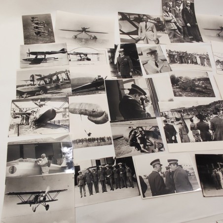 Lotto di 30 fotografie originali tema aviazione e aerei anni 20/30