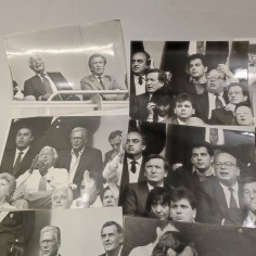 Lotto di 11 fotografie Gianni Umberto Agnelli Bettino Craxi e altri allo stadio 2