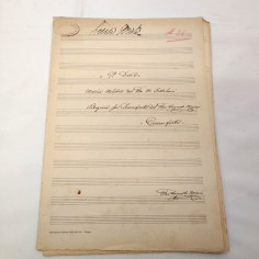 Originale spartito musicale Il Duce Marcia Militare di M. Bartolucci