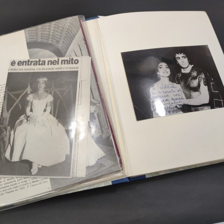 Album tributo, raccolta di foto cartoline e ritagli cantanti liriche anni 70/80