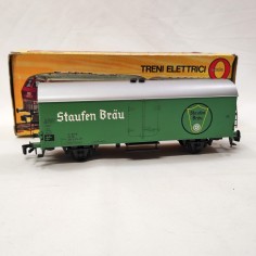 Rivarossi carro merci refrigerante birra Staufen Brau verde scala 0