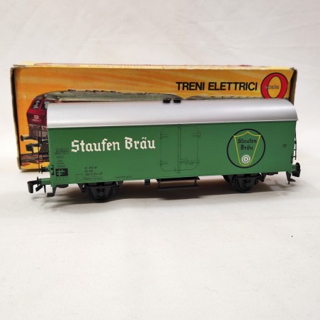 Rivarossi carro merci refrigerante birra Staufen Brau verde scala 0