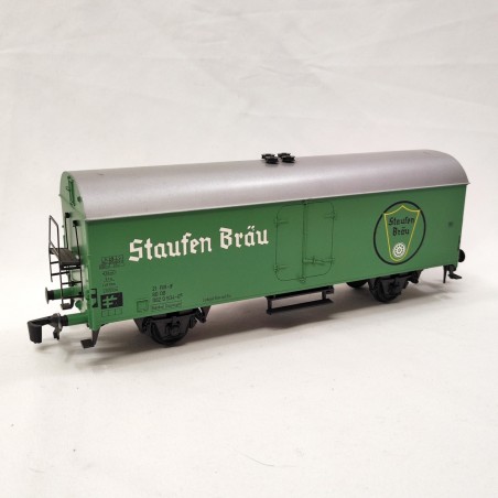 Rivarossi carro merci refrigerante birra Staufen Brau verde scala 0