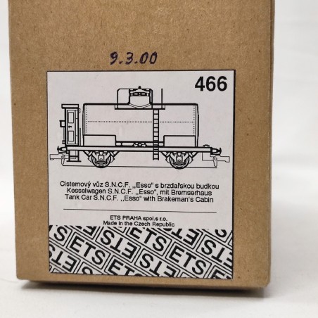 Carro cisterna ETS 466 ESSO in scatola originale scala 0 ottimo