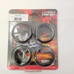 EZpower Treno gomme da Drift 4 pezzi V-RAGE Medium per cerchi 1/10 Touring 2