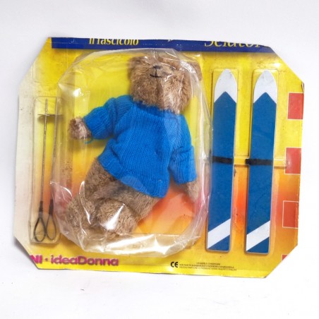 Orsetto sciatore Teddy Bear 20 cm De Agostini Idea Donna sigillato