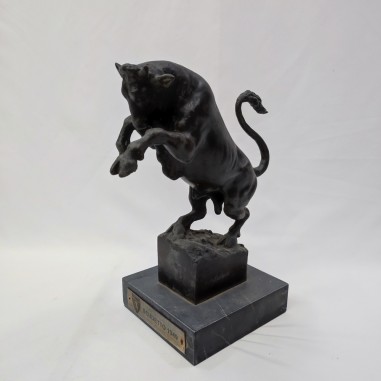 Trofeo scultura in bronzo Toro Calcio Torino 1949 scultore Michelangelo Monti