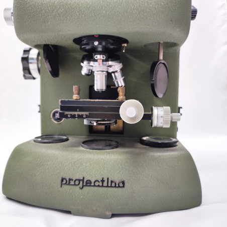 Microscopio monoculare Projectina anni 60 testato funzionante