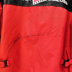 Giaccone moto con autografo originale pilota Marco Simoncelli 2
