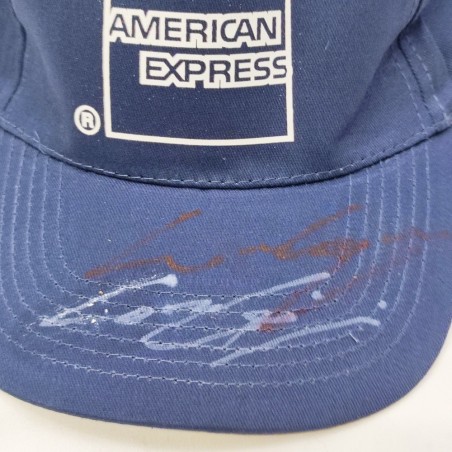 Cappellino con 2 autografi pilota Loris Capirossi