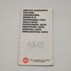 Brochure Leica gamma prodotti anni 80 stampato 155.100-024