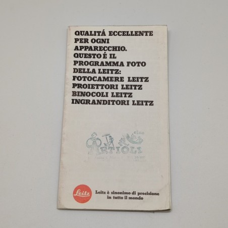 Brochure Leica gamma prodotti anni 80 stampato 155.100-024