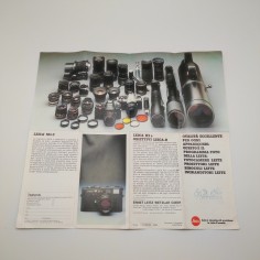 Brochure Leica gamma prodotti anni 80 stampato 155.100-024 2