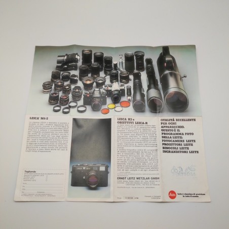 Brochure Leica gamma prodotti anni 80 stampato 155.100-024