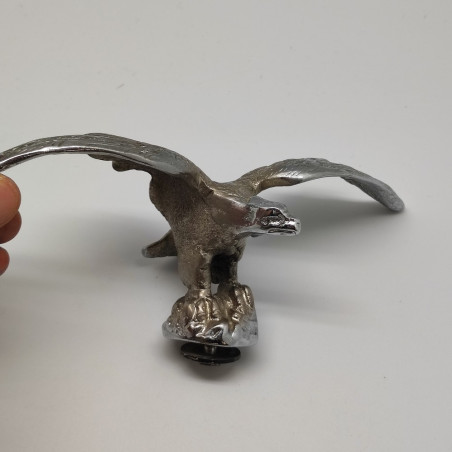 Fregio da auto aquila in volo ad ali spiegate larghezza 20 cm