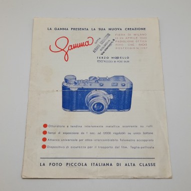 Brochure macchina fotografica GAMMA