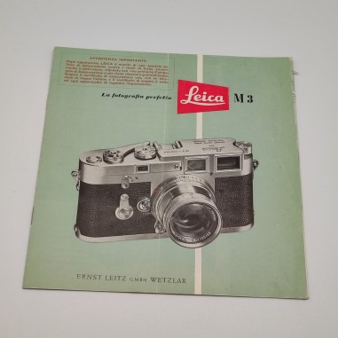 Originale brochure Listino Photo nr. 8740 Leica M3 del 1954