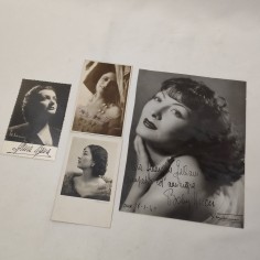 4 fotografie cantanti anni 40 con autografo 2