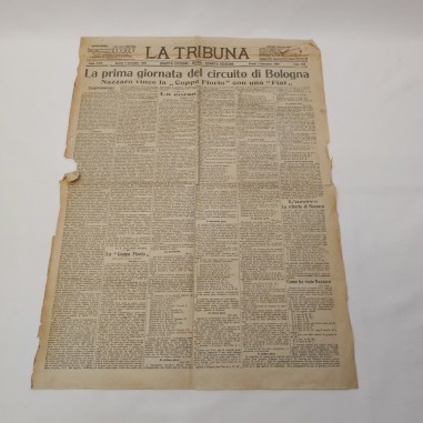 Prima pagina del giornale La Tribuna 7 settembre 1908