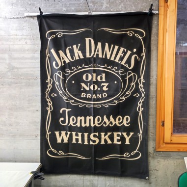 Drappo Jack Daniel's Tennesse Whiskey tela stampata dimensioni 92x135 cm