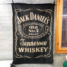 Drappo Jack Daniel's Tennesse Whiskey tela stampata dimensioni 92x135 cm 2
