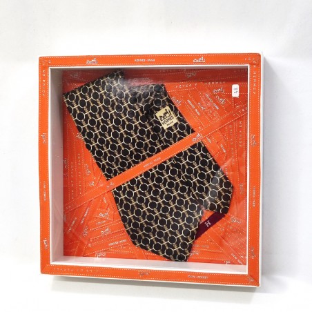 Cravatta uomo Hermes Paris con morsi cavallo in quadretto originale
