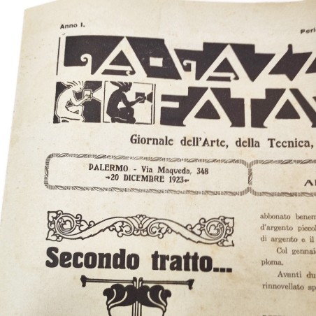 Rivista La Gazzetta della Fotografia 20 Dicembre 1923