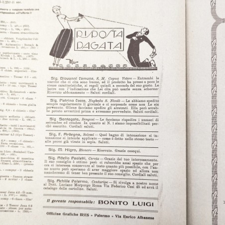 Rivista La Gazzetta della Fotografia 20 Dicembre 1923