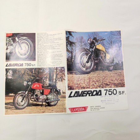 Brochure catalogo moto Laverda 750 SF e GT