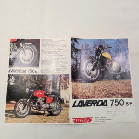 Brochure catalogo moto Laverda 750 SF e GT