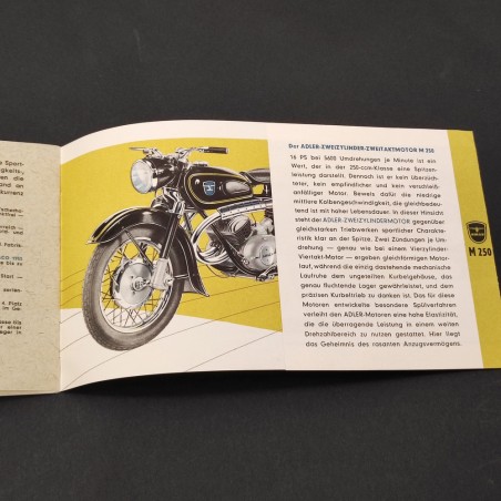 Catalogo moto Adler M 150 M 200 M 250 tedesco