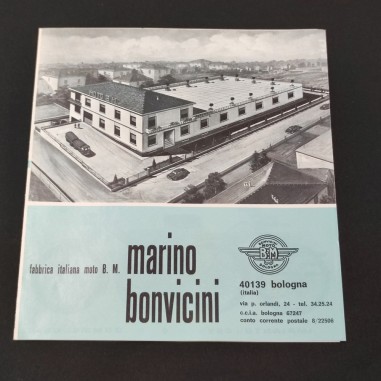 Catalogo pieghevole gamma moto BM Marino Bonvicini Bologna