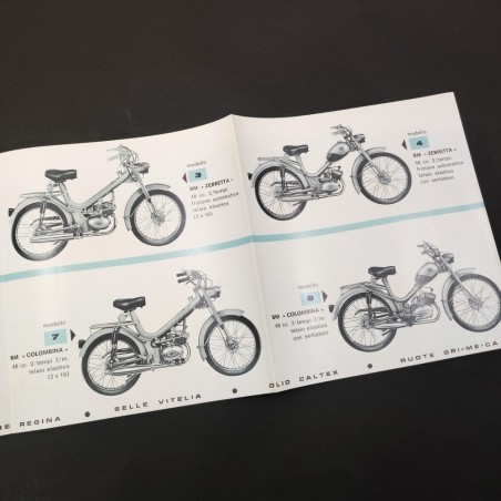 Catalogo pieghevole gamma moto BM Marino Bonvicini Bologna