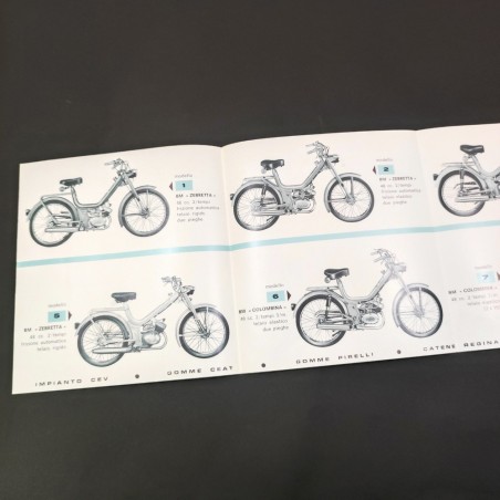 Catalogo pieghevole gamma moto BM Marino Bonvicini Bologna
