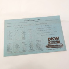 Brochure produzione auto Union e moto DKW anno 1955 2