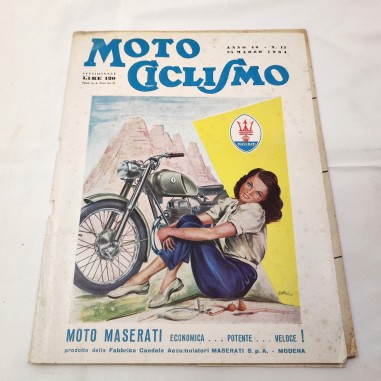 Rivista Moto Ciclismo Anno 4 0n° 12 - 25 marzo 1954 articolo Guzzi