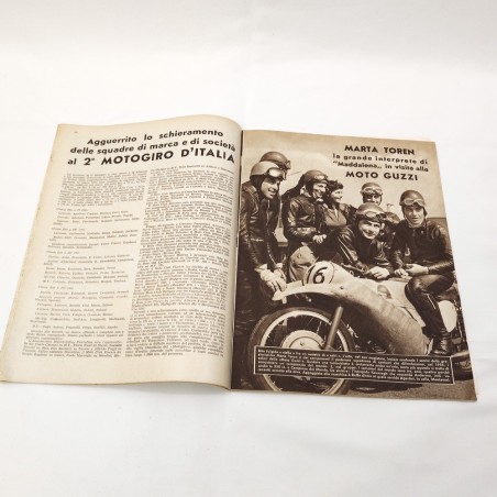 Rivista Moto Ciclismo Anno 4 0n° 12 - 25 marzo 1954 articolo Guzzi