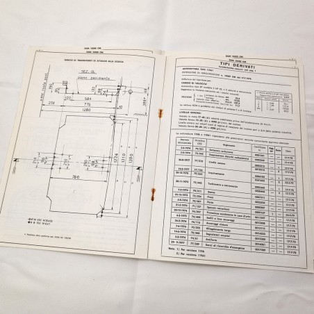 Schede omologazione Alfa Romeo tipo 119A anno 1978