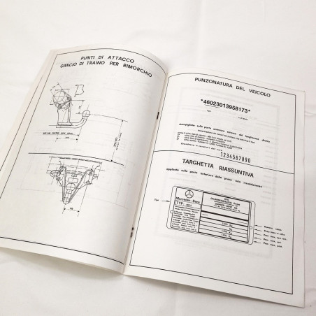 Schede omologazione Mercedes 460 230 anno 1979