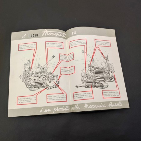 Catalogo brochure Nuovo Mosquito 38B anno 1954 ottimo