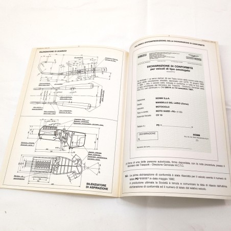 Scheda omologazione Moto Guzzi tipo PG V650 anno 1981