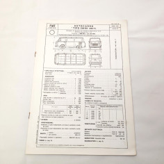 Fascicolo omologazione Fiat tipo 200BI (850T) anno 1970