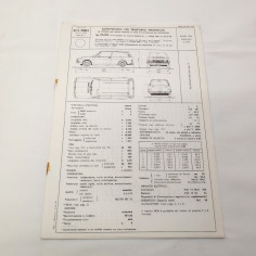 Fascicolo omologazione Alfa Romeo Alfa Sud 1978 trasporto promiscuo
